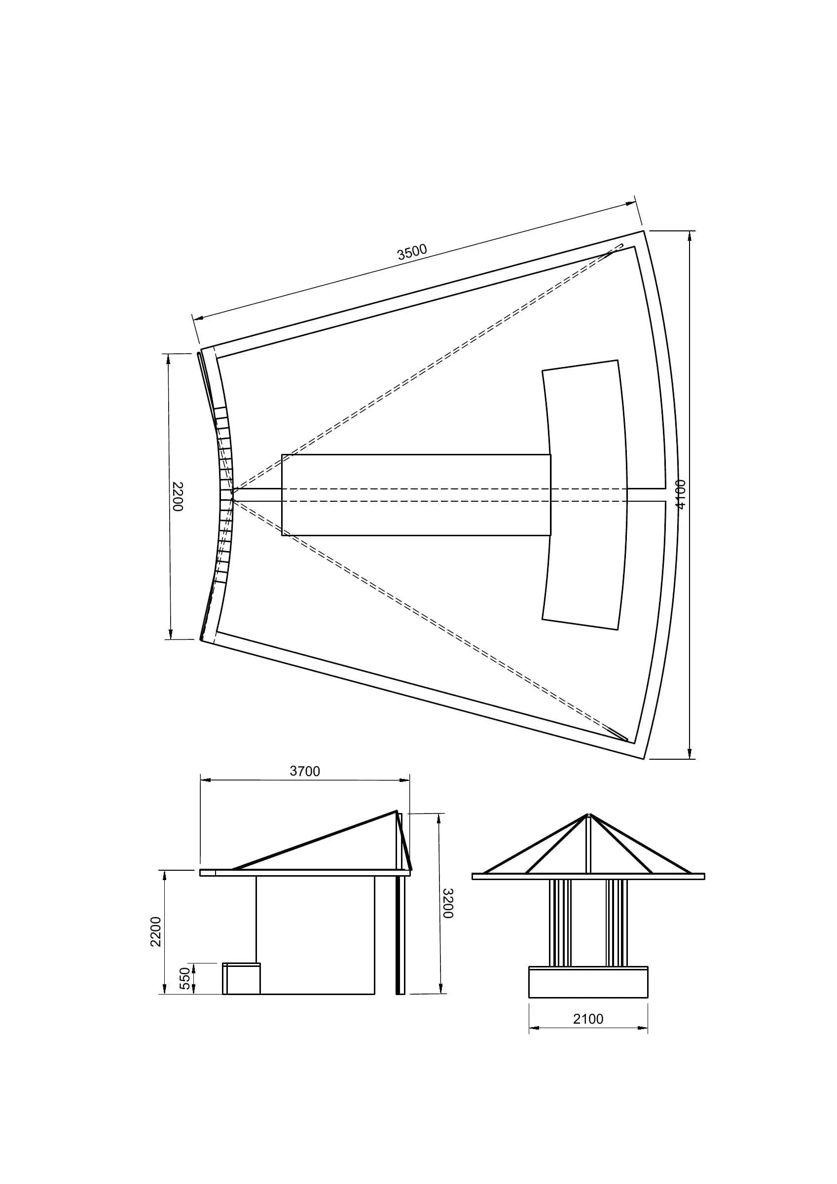 Technical drawing of the Building Blocks module