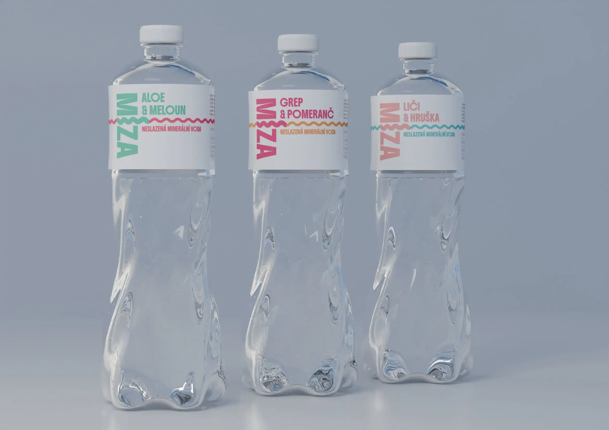 MÍZA water brand, hero shot