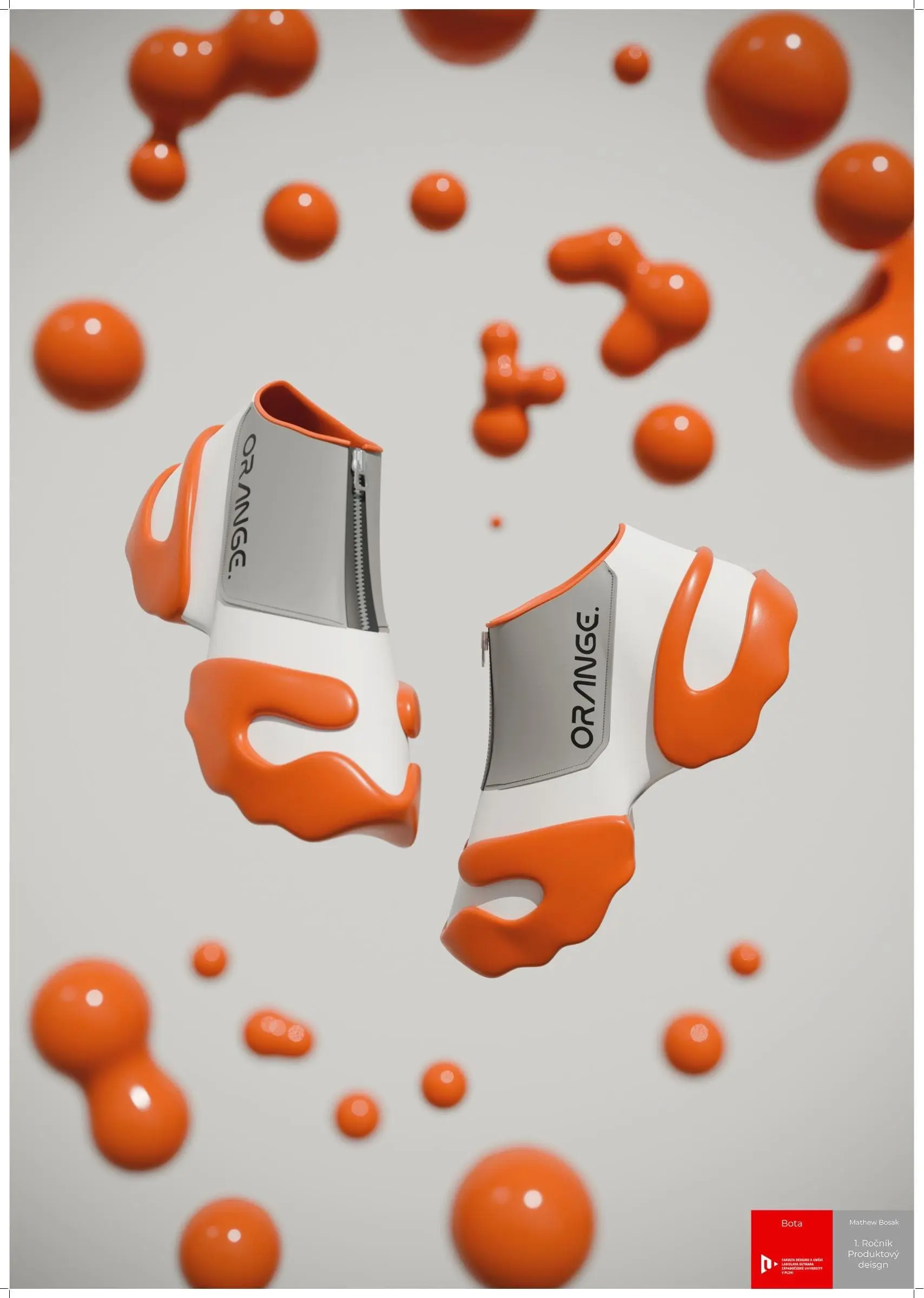 ORANGE shoe concept poster