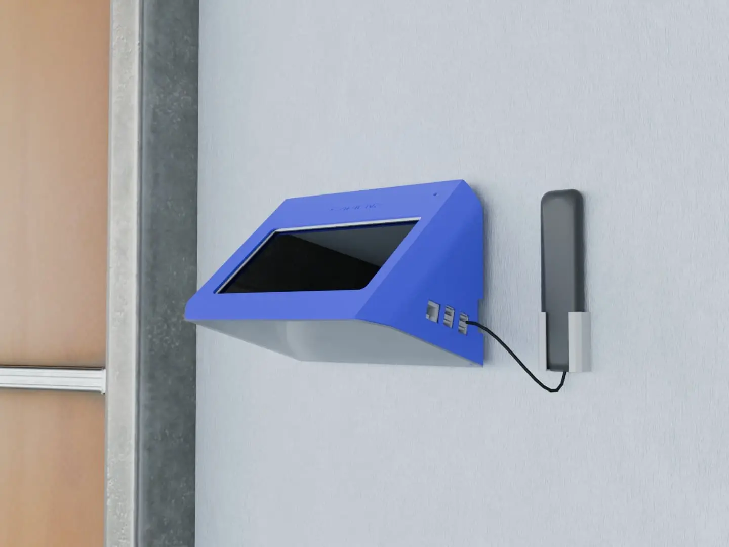 SAPIENZ installed on a wall