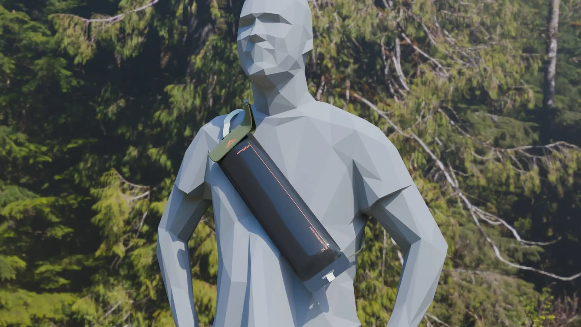 TrailSip render with figure for scale